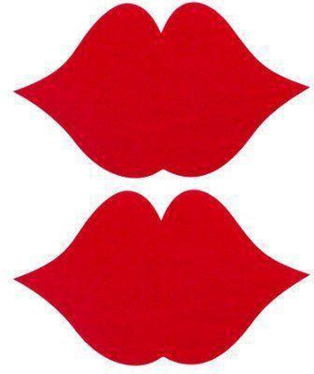 Nipple Sticker - Rode Lippen