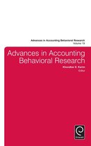 Advances in Accounting Behavioral Research 19 - Advances in Accounting Behavioral Research