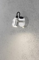 Konstsmide Monza LED 3x1W - Wandspot zwenkbaar 14cm bwm - 230V - 3000K - zilver