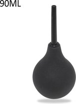 Prolink Novelties® - Thin Tip Silicone Enema Bulb - Small 90 ml - zwart