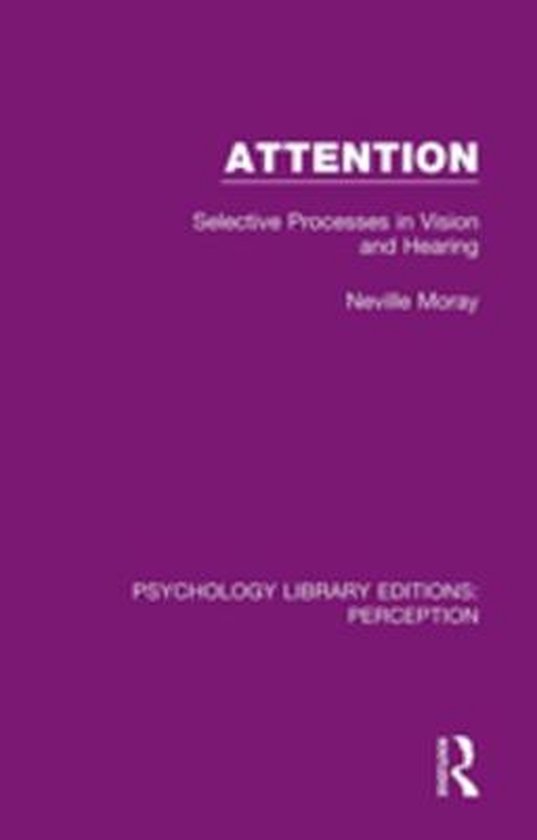 Psychology Library Editions: Perception - Attention - cover