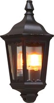 Konstsmide 7229 - Wandlamp - Firenze wandlamp flush 44.5cm 230V E27 - matzwart