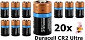 20 Stuks - Duracell CR2 Ultra Lithium batterij (bulk zonder blisterverpakking)