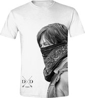 The Walking Dead - Daryl Bandana Full Printed Men T-Shirt - Wit - Maat M
