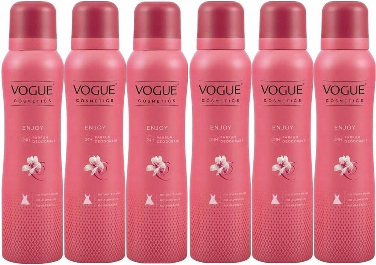 symaskine hobby Frivillig Vogue Enjoy Parfum Deodorant Spray Voordeelverpakking | bol.com
