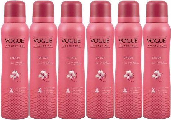 omhelzing wacht Natuur Vogue Enjoy Parfum Deodorant Spray Voordeelverpakking | bol.com