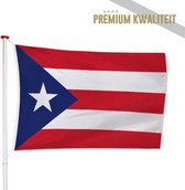 Puerto Ricaanse Vlag Porto Rico 100x150cm - Kwaliteitsvlag - Geschikt voor buiten