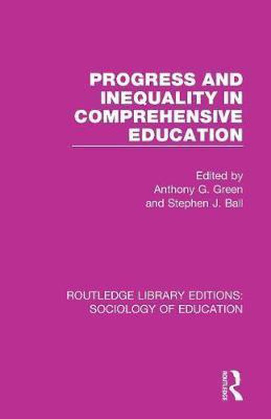 Routledge Library Editions: Sociology of Education- Progress ... - cover