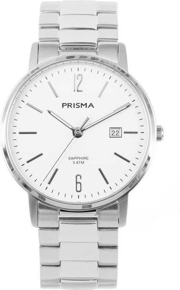 Prisma Heren Slimline Classic White horloge P.1470