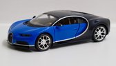 MAISTO Bugatti Chiron Voertuig - Metaal - Schaal 1/24 - Blauw