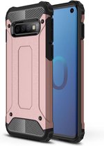 Armor Hybrid Back Cover - Samsung Galaxy S10 Hoesje - Rose Gold