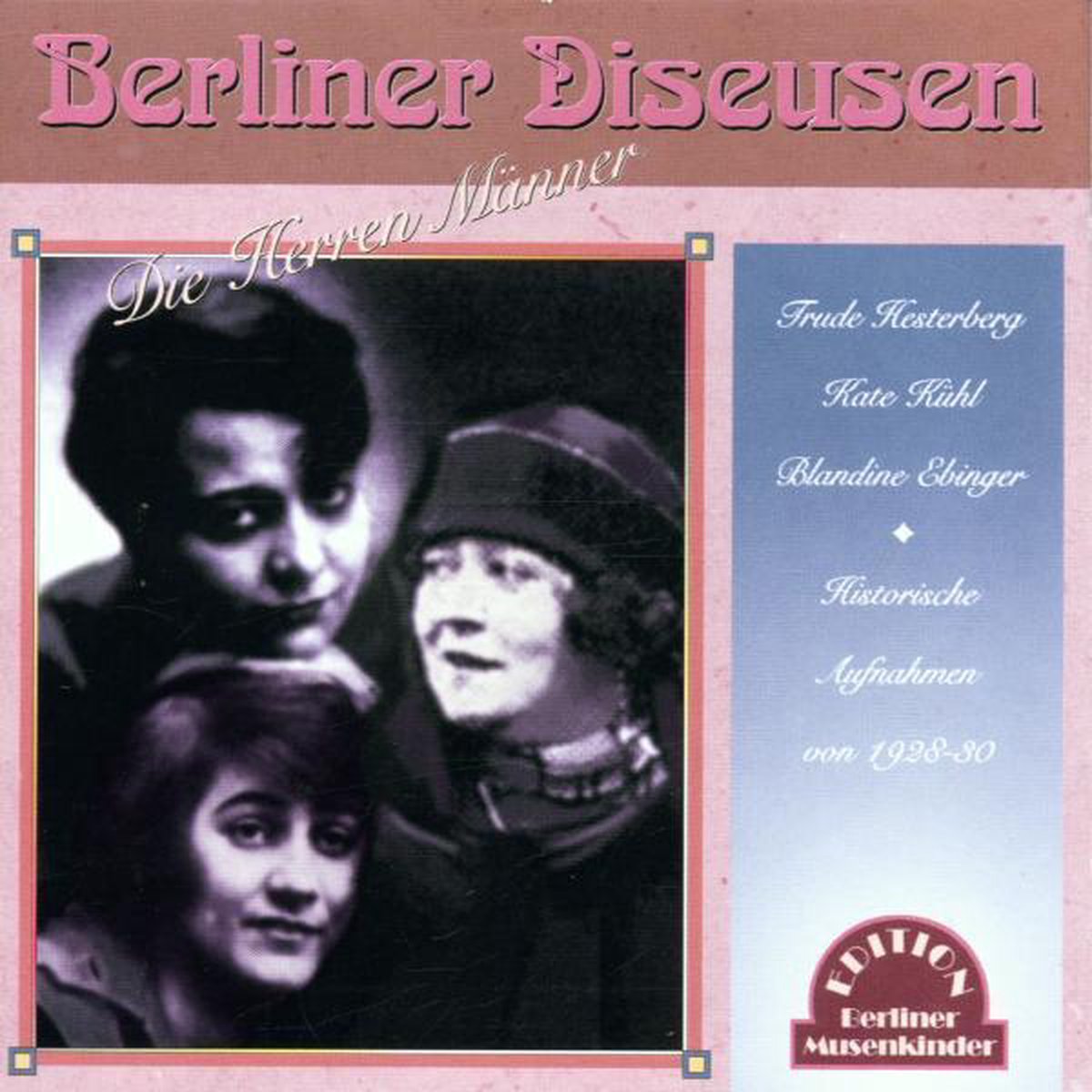 Die Herren Manner,  Aufnahme 1926