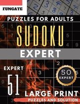 Expert Sudoku Puzzles for Adults Large Print