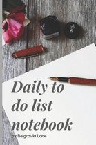 Daily to do list notebook