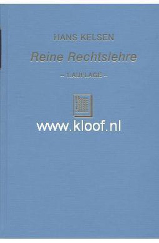 Reine Rechtslehre - cover