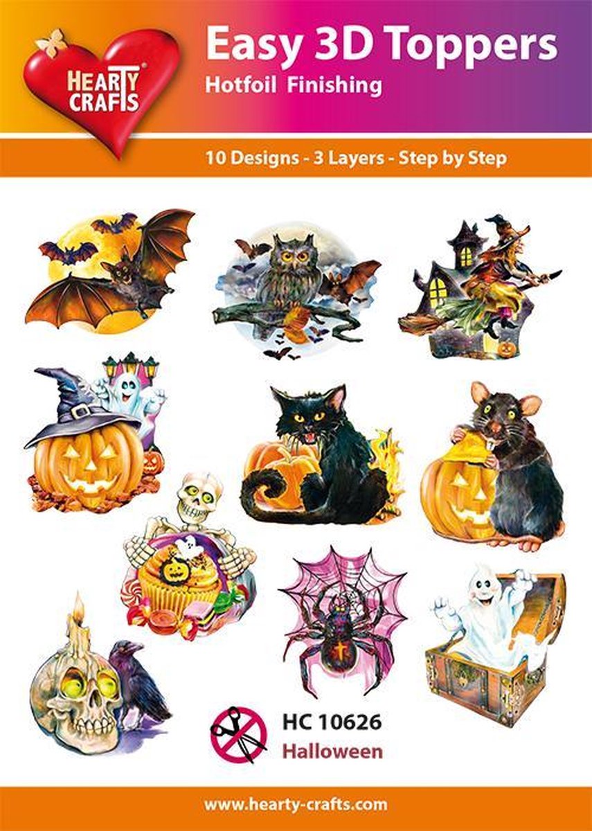 Easy 3D Toppers Halloween - HC10626