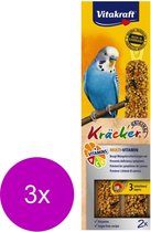 Vitakraft Perruche Kräcker 2 pièces - Snack pour oiseaux - 3 x Multi Vitamin