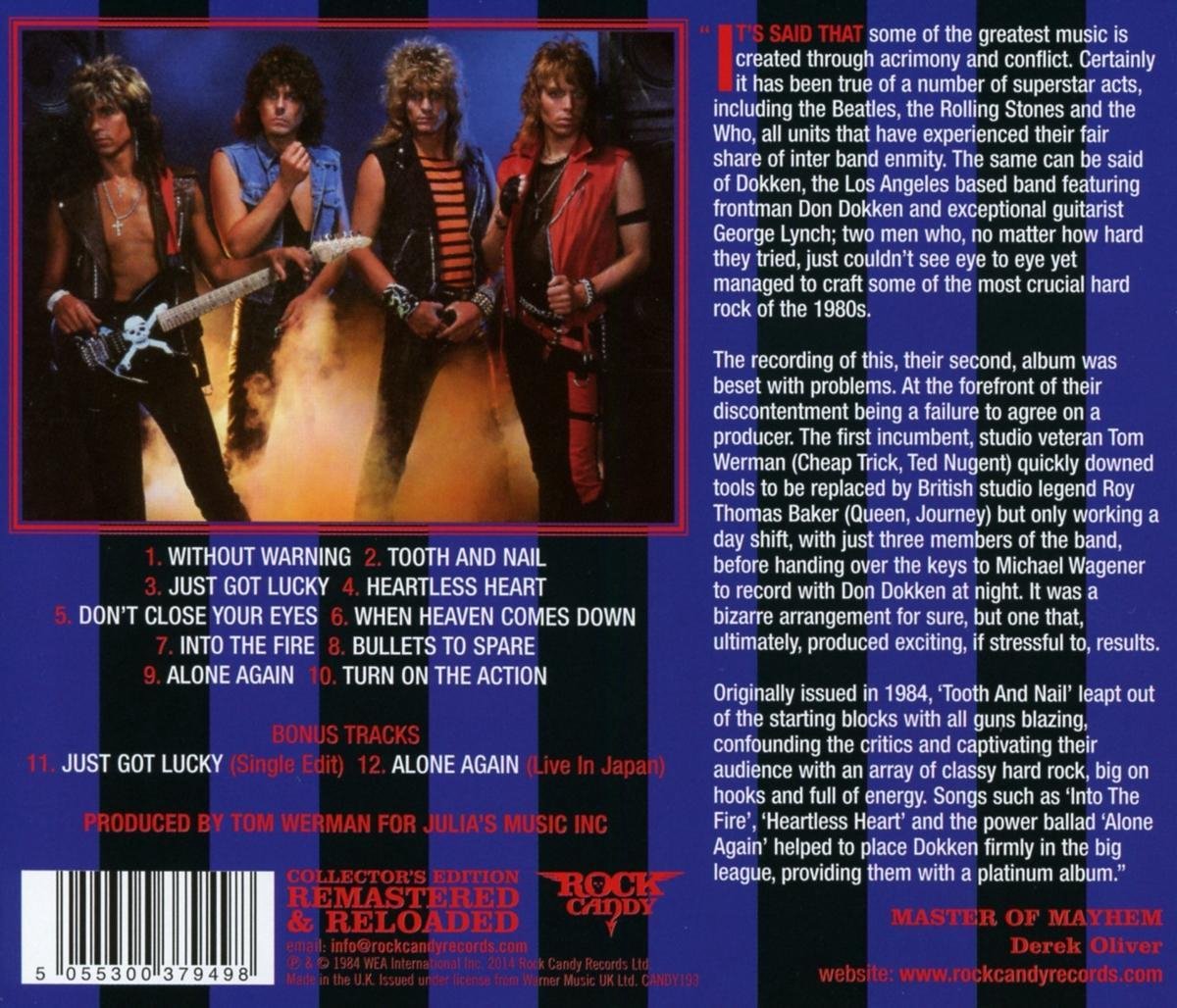 DOLLEN TOOTH AND NAIL ドッケン トゥース・アンド・ネイル DOKKEN Tooth And Nail ドッケン トゥース・アンド・ネイル