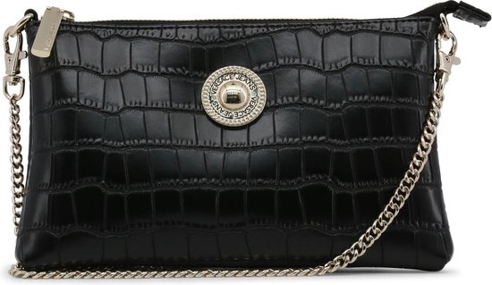 Clutch snake print zwart grote portemonnee | Stuivenga Lederwaren Delft Clutch snake print zwart grote portemonnee | Stuivenga Lederwaren Delft
