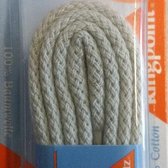 3 mm x 75cm Ecru veter - Rond Cord 100% katoen schoenveter