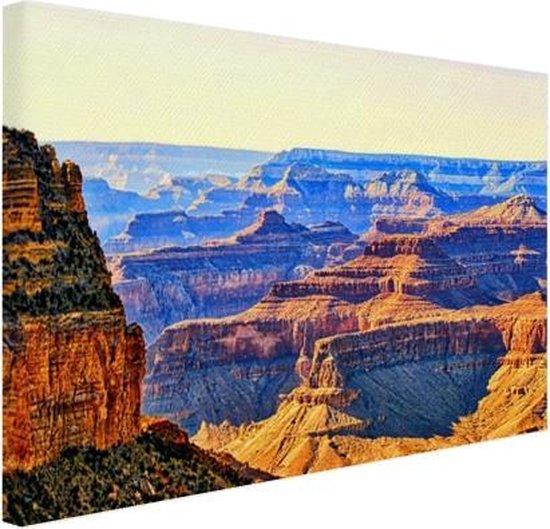 Canvas Schilderij Grand Canyon - 80x60 cm - Wanddecoratie