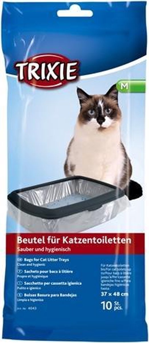 Bol.com Kattenbakzakken Trixie - Hygiënische Plastic 10st - 37x48cm Medium aanbieding