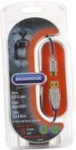 Bandridge - USB 2.0 Micro B Kabel - Zwart - 2 meter