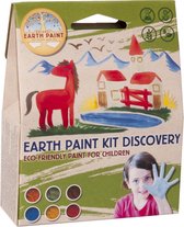 Natural Earth Paint - 6 Natuurlijke pigmenten voor 1 liter kinderverf - Kit Discovery