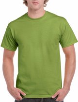 Kiwigroen katoenen shirt voor volwassenen L (40/52)
