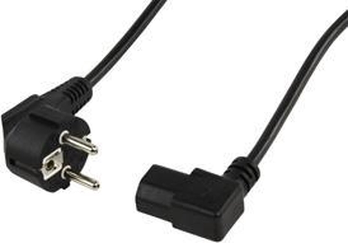 Valueline Schuko - CEE, M/F, 2.0m electriciteitssnoer Zwart 2 m
