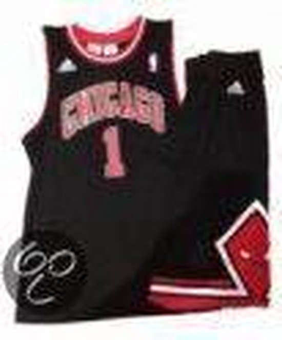 Adidas - Basketbalshirt+Broek - - Unisex -Maat 176 - - Chicago Bulls | bol.com
