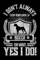 I Don't Always Stop and Look At Boxer OH Wait, Yes I Do!