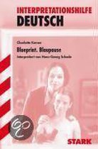 Blueprint - Blaupause. Interpretationshilfe Deutsch