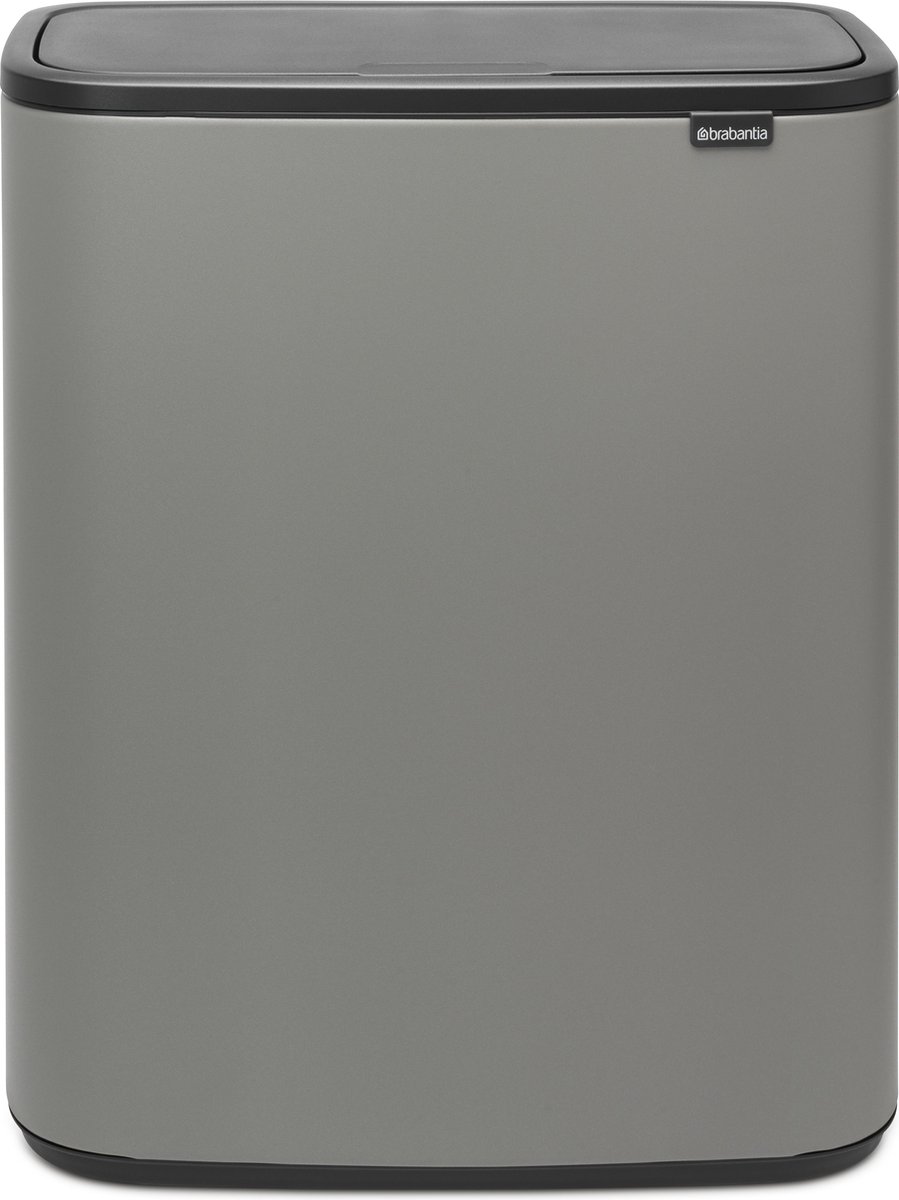 Goedkoopste Brabantia Bo Touch Bin Prullenbak - 60 liter - Mineral Concrete Grey