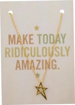 Ketting met Ster - Pentagram - Goudkleurig - Musthaves