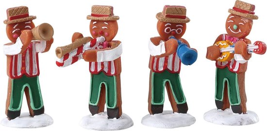 Lemax - Gingerbread Jazz - Set Of 4