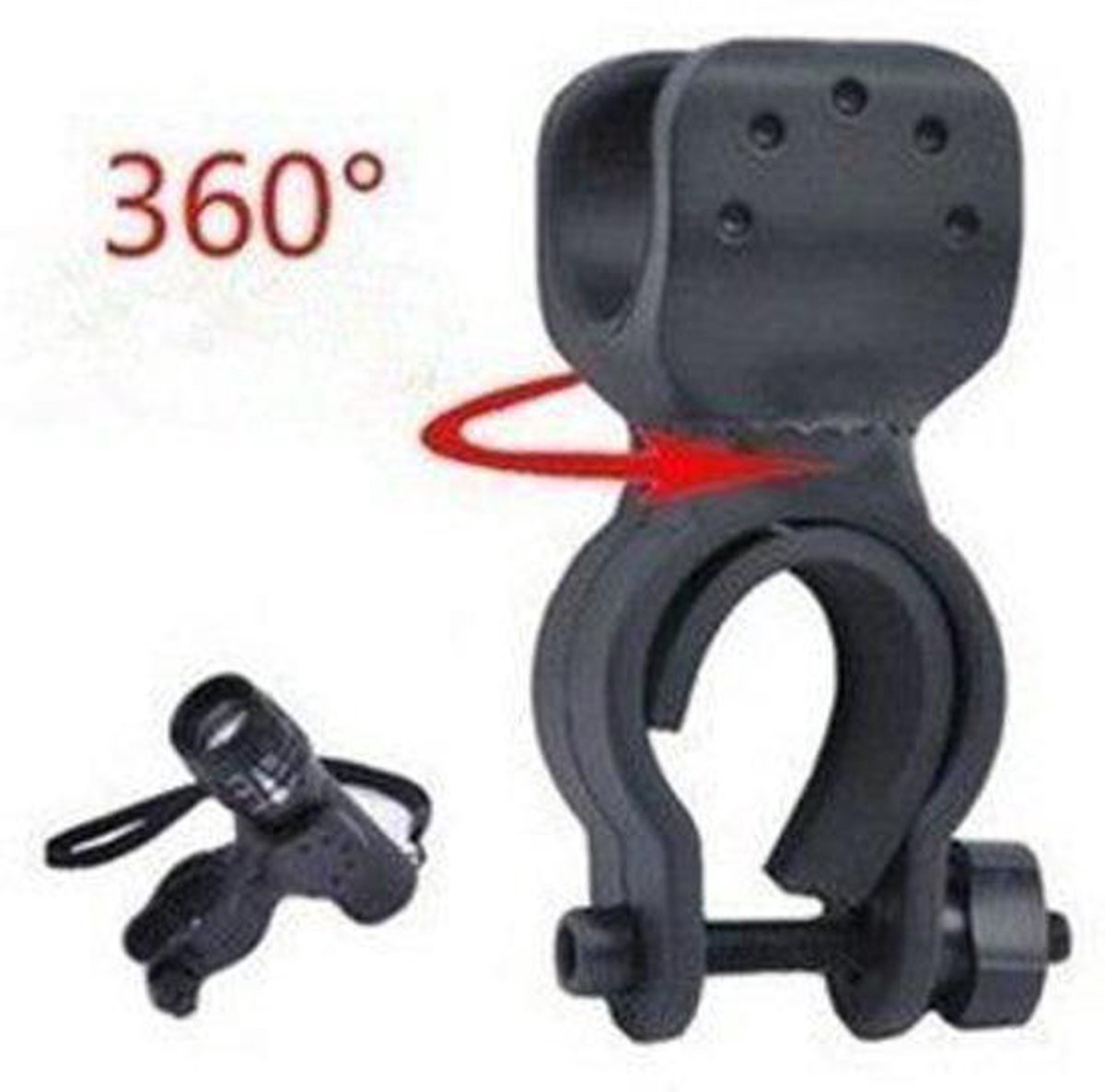INOOMP 3 Pièces 360 Support De Lampe De Poche Vélo Torche Vélo De