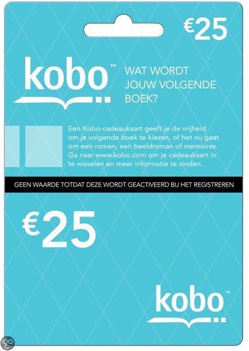 Rechtsaf Beperken veel plezier Kobo cadeaukaart - 25 euro | bol.com