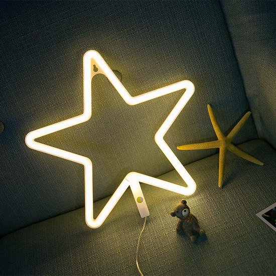 Spaans willekeurig Frustrerend Neon wandlamp - ster wit | bol.com