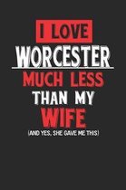 I Love Worcester Much Less Than My Wife (and Yes, She Gave Me This)