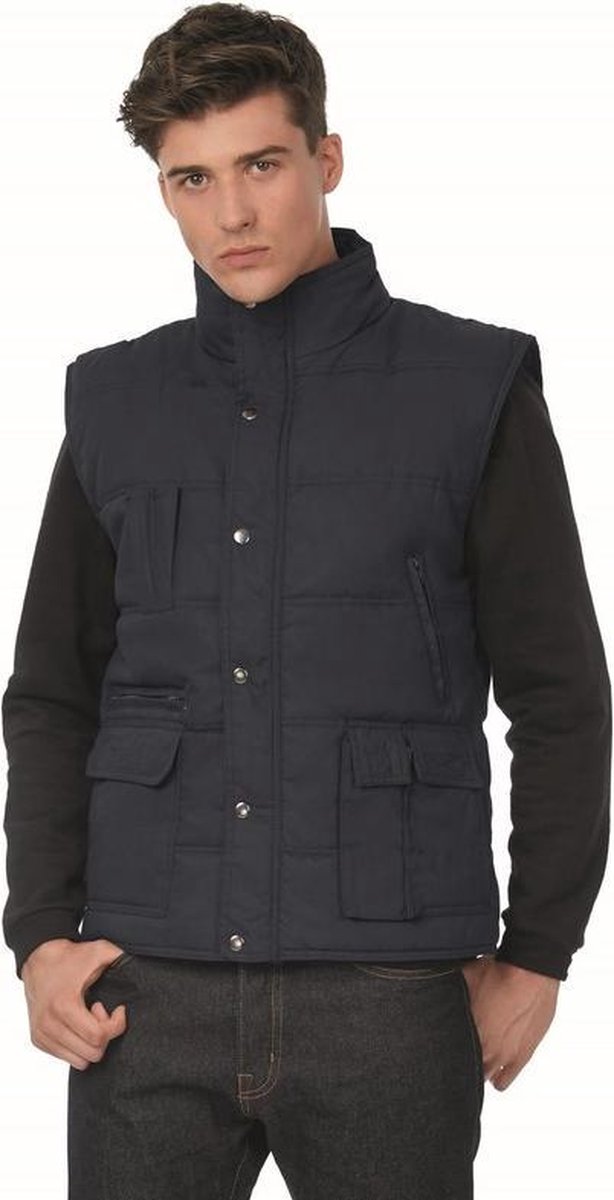 Russell Bodywarmer heren outdoor casual donkerblauw werkkleding Mouwloze vesten