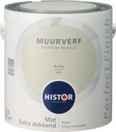 Verdikken Vooravond Kleverig Histor Perfect Finish Muurverf Mat - 2,5 Liter - Wollig | bol.com