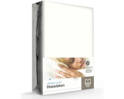 Jersey Lycra hoeslaken - Off-white - Lits-jumeaux (180x200-200x210/220 cm)