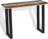 Wandtafel 100x35x75 cm teakhout (incl. vloerviltjes)