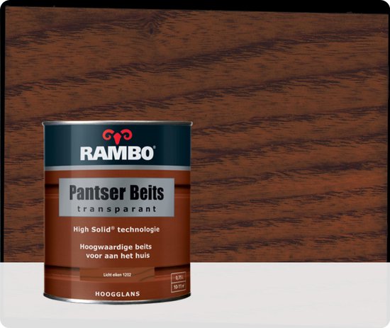 Rambo Pantser Beits Transparant - 0,75 liter - Lichteiken | bol.com
