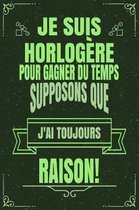 Je Suis Horlog re Pour Gagner Du Temps Supposons Que j'Ai Toujours Raison!