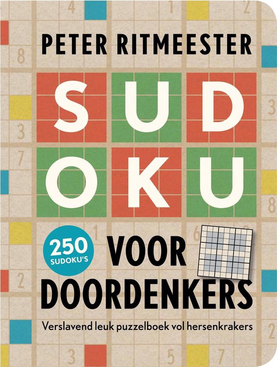 Cover van het boek 'Sudoku voor doordenkers' van Peter Ritmeester