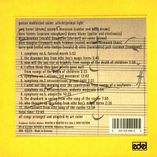 Gustav Mahler/Uri Caine: Urlicht/Primal Light