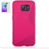 Samsung Galaxy A3 2016 Silicone Case s-style hoesje Roze