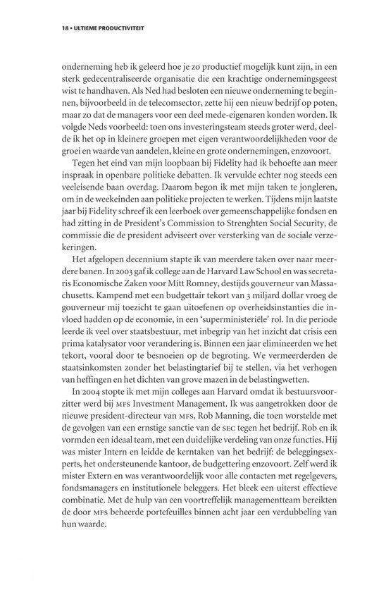 Ultieme productiviteit
